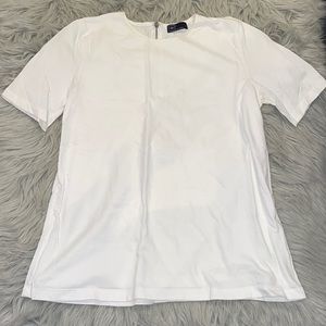 Gap White 1/4 sleeve Tee Blouse size M